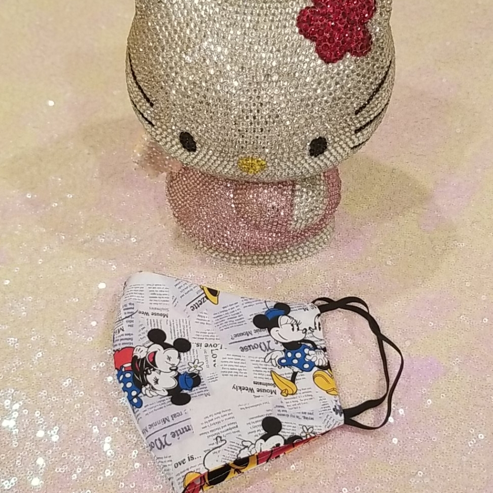💖SALE💖Minnie & Mickey Mouse Reversible Soft Mask - Picture 4 of 9